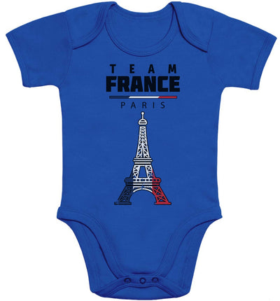 Team France Eiffel 2024 Olympische Spiele Baby Body Kurzarm-Body