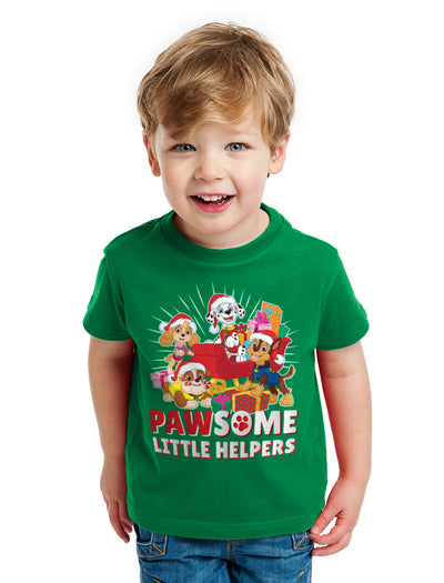 Paw Patrol Christmas Pawsome Little Helpers Santa Kinder Jungen T-Shirt