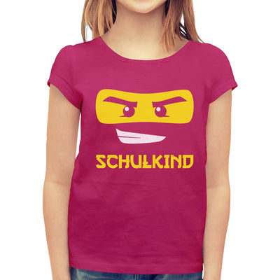 Einschulung Schulanfang Mädchen Schulkind Ninja Mädchen T-Shirt