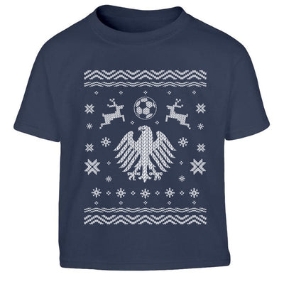 Weihnachten Fußball WM Deutschland Adler Kinder Jungen T-Shirt