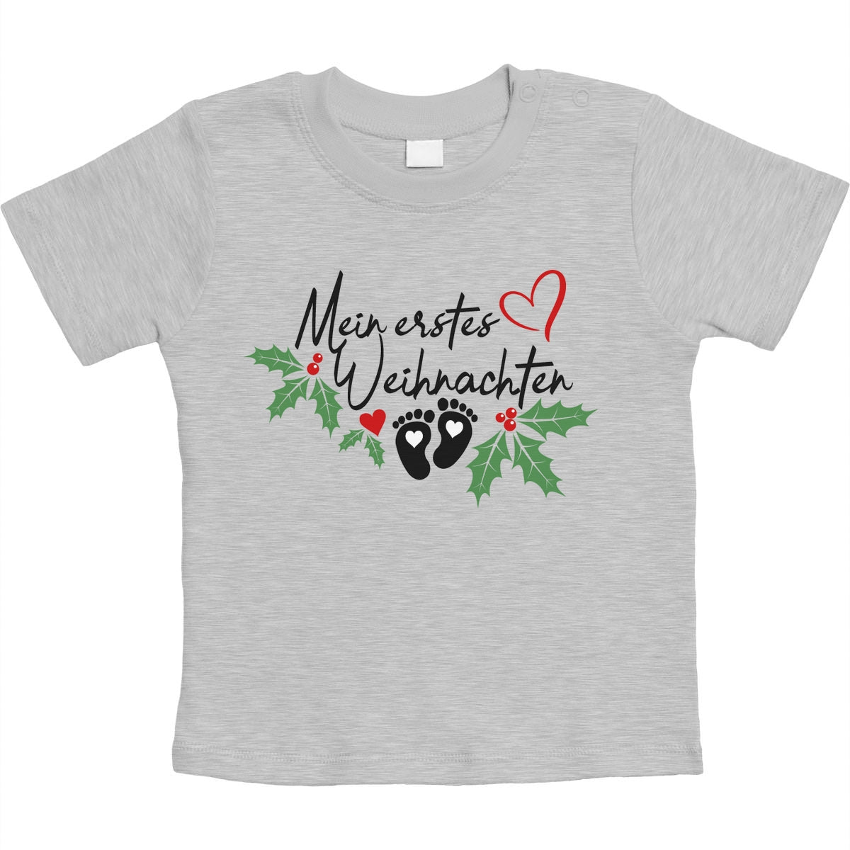 Mein erstes Weihnachten Weihnachtsmotiv Unisex Baby T-Shirt Gr. 66-93